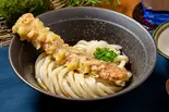 ちくわ天ぶっかけうどん Cold udon with fish paste tempura（山下本気うどん 大宮東口）