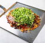 野菜肉玉・たっぷり青ネギかけ（八昌）