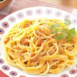 カニのトマトクリームパスタ（パスタ日和）