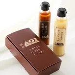激うま和風ソースとフレンチドレッシングの2本箱入り(AOI)