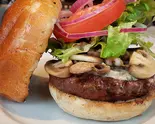 37クラシックブルーチーズマッシュルームバーガー150g（37BURGER 中野新橋店）