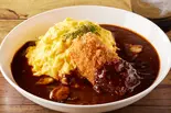 【名物】カニクリームコロッケオムハヤシ Crab Cream Croquette Omu-Hayashi（濃厚オムハヤシ＆ハンバーグ「KAKUSHIAZI」 西新井店）