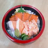 サーモントロサーモンハラス丼（寿司百花川崎鶴見店）