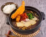 エビフライのトマトチーズカレーうどんライスセット(札幌トマトカレーうどん 栄店)