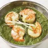 ほうれん草エビカレー/Spanich Shrimp Curry(インドネパール料理カナパニ吉野町店)