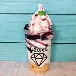 ブルーベリーレアチーズソフト（Jewel クレープ・アイス専門店）