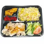 五目チャーハンとバンバンジ弁当 大盛り（客来香）