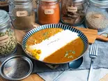 当店人気No.1の あいがけカレー(2種掛け キーマ×オリジナルカレー)（本格咖喱バル＆ナンピッツァ マンダリン Mandarin）