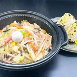 麺類＆おにぎりのセット（【具沢山野菜 皿うどん ちゃんぽん】弐(に)）