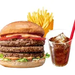 【セット】トリプル絶品ビーフバーガー Triple ZEPPIN(Supreme) Beefburger Set（ゼッテリア ZETTERIA 福岡新天町店）