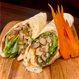 今なら2倍盛り3炭火焼きケバフナンロール 1 KEBAB NAAN ROLL（インドネパールビリヤニカレー創作料理サムジャナ）