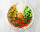 【ミニ】ダイエットタイ風パクチーポキボウルDiet Thai-style Coriander Poke Bowl（【ダイエット用】ヘルシイズポキボウル虎ノ門店 Healthy Pokebowl TORANOMON）