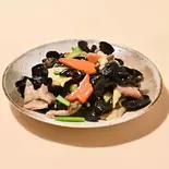 きくらげ豚肉炒め（本格四川料理 中村屋）