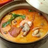トムヤムクンスープ(ライスなし) Tomyam soup with prawn（マレーシア屋台料理 ちりばり 五反田本店）