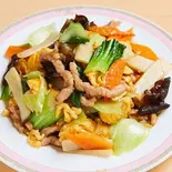 豚肉とキクラゲ玉子炒め(木须肉)（萬来仙閣）