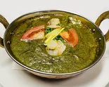 サグ海老カレー Saag Shrimp Curry（インドアジアンキッチン シリジャナ）