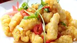 イカの塩胡椒炒め(中華料理Bear割引セール50%)