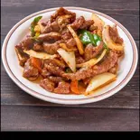 ホルモンのピリ辛山椒炒め（中華料理如家）