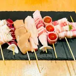 焼き鳥盛り合わせ(10本)（焼鳥居酒屋 英 (ハナブサ)）