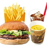 【ディナーセット】てりやきビーフバーガーTeriyaki Beef Burger Dinner Set(ゼッテリア 新越谷ヴァリエ店)