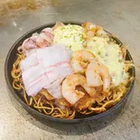 関西お好みMIXチーズ玉 もだん焼き(豚・イカ・海老・帆立・チーズ・麺)【マヨ】（【関西風＆広島風お好み焼き・鉄板焼き】桜家 清水店）
