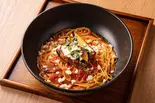 モッツァレラチーズとなすのトマトすぱ（釜あげスパゲティ すぱじろう 渋谷店）