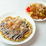 【No.1】お好み焼き 焼きそばハーフセット(Bセット)（お好み焼き・たこ焼き はやし商店【九条】）