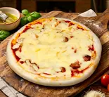 3種のたっぷりチーズのガーリックキノコピザ〈※サステナブル包装〉（《1111円〜チーズ推しの"普通"のピザ》24-twenty four-）
