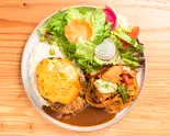長崎和牛入りチーズハンバーグトルコライス（長崎トルコライス食堂）