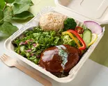 特製デミグラスソース牛100%ハンバーグ Demi Glace Hamburg（ヘルシー＆グリル マドズ 神田淡路町店）