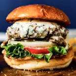 【当店人気No.2！】 ブルーチーズバーガー(フレンチフライ付き)（CIRCUS by BURGER’S BASE）