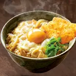 (小さめ丼)卵2個使った幸せになれる夢のカツ丼(チキンカツ1枚)【深夜】（旨い出汁！ “柚子胡椒を効かせた旨出汁うどん” “山椒の香りがたまらない 蕎麦屋のカレーうどん” “旨辛キムチうどん” 土佐堀 かすみ庵）