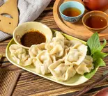 ニラ玉エビ餃子(韭菜鸡蛋虾仁)(玉松麻辣烫)