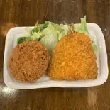 メンチカツとアジフライ(大阪 満マル 大宮東口店)