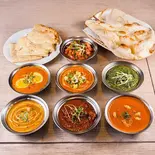 お好みナン＆お好みカレー(野菜) Choice of Naan ＆ Curry (Vegetable)（インド料理 フォーシーズンミラン 六本松店）