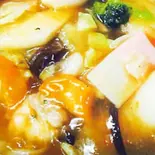 五目海鮮中華丼/Pork and Vegetable on rice in a bowl(中華料理 龍門)