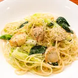帆立と季節野菜のウニクリームパスタ（VIVIANA）