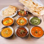 お好みナン＆お好みカレー(肉) Choice of Naan ＆ Curry (Meat)（インド料理 カトマンズカレーショップ 博多）
