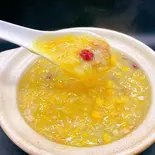 【紅棗玉米粥】薬膳棗＆コーンポタージュ お粥（薬膳しゃぶしゃぶ 小尾羊 銀座店）
