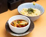 生麺 醤油つけ麺 Soy Sauce Tsukemen unboiled noodles(塩つけ麺 灯花 四谷本店)