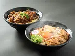 ご飯大盛無料！旨辛肉玉そば・旨辛焼肉丼セット（肉玉そば おとど 亀有店）