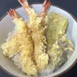 海老天丼(みそ汁付)(歌舞伎町の台所 かど平 × ホルモン焼 幸永)