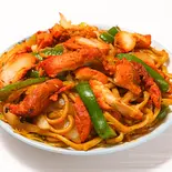 チキンカレースパゲッティ(chicken curry spaghetti)（ナマステ ネパール 板橋本町店）