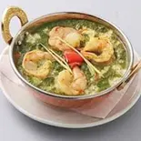 ほうれん草エビカレー/Spinach Praun Curry（インドアジアンダイニングバー＆レストラン サビナ）
