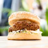 レッドホットフライドチキンバーガー（ハイカラフライドチキン 秋葉原店）