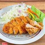 【単品】豚ロースかつおろし鶏天(醤屋万吉のうどん)