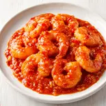 エビのチリソース煮 Dry-Braised Shrimp in Chili Sauce（中国家庭料理 友記）