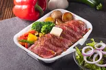 《ハラミ》ガーリックステーキ丼＆サラダセット（ガーリックブラストステーキ Garlic Blast Steak 南青山店）