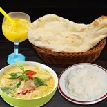 グリーンカレーセット Green Curry Set（カレーキング）