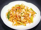 豚肉のカキ油ソース焼きそば【蚝油豚肉炒麺】(中国東北家郷料理永利 豊洲駅前店(1号店))